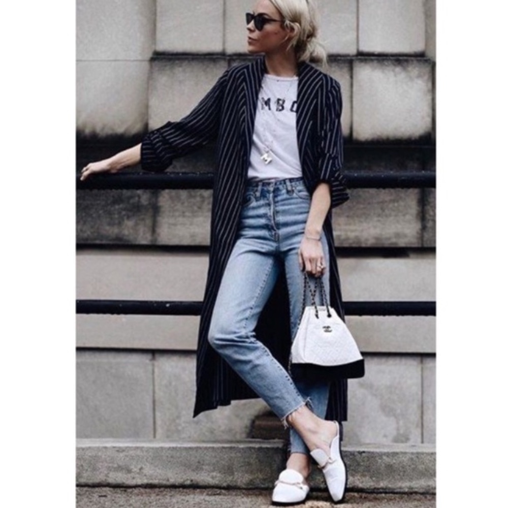 Babaton Kahlo Pinstripe Coat